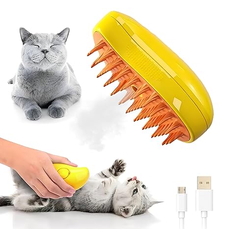 Cat And Dog Steam Brush Steamy, Electric Spray Hair Brushes